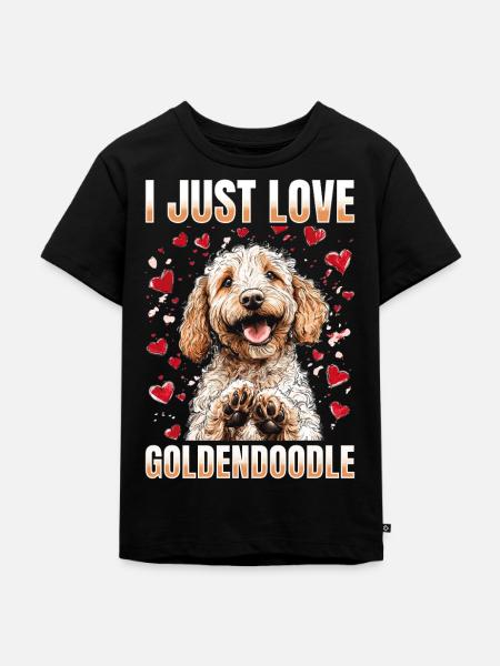 Goldendoodle Dog Owner - Kinder Premium Bio T-Shirt - Schwarz