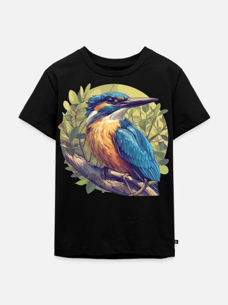 Eisvögel Eisvogel - Kinder Premium Bio T-Shirt - Schwarz