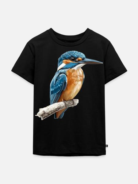 Eisvögel Eisvogel - Kinder Premium Bio T-Shirt - Schwarz