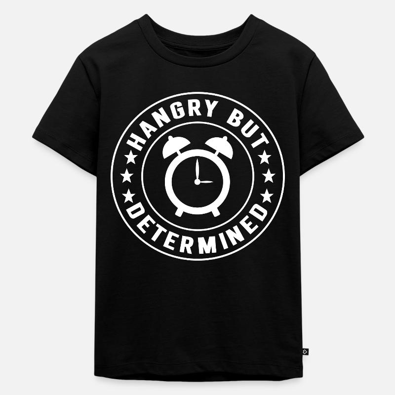 Intervallfasten Intermittierendes Fasten - Kinder Premium Bio T-Shirt - Schwarz