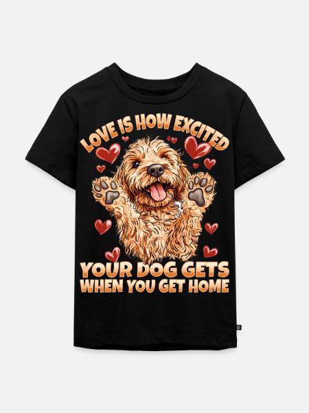 Goldendoodle Dog Owner - Kinder Premium Bio T-Shirt - Schwarz