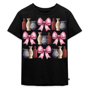 Coquette Archaeologist Archaeology Vases - Kids Premium Organic T-Shirt - black - Front - Mikhail (115cm)