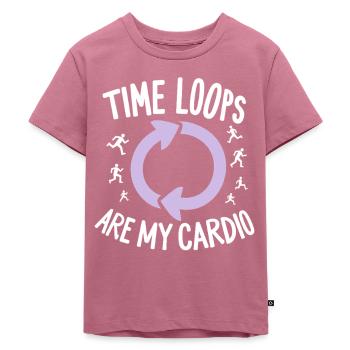 Passionné de voyage dans le temps qui s’intéresse à - T-shirt Premium bio Enfant - mauve - Devant - Hailey (125cm)