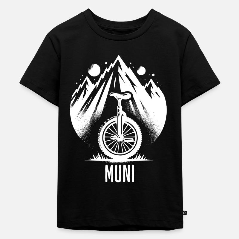monocycle aventure muni - T-shirt Premium bio Enfant - noir