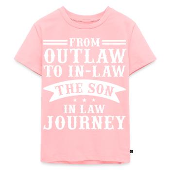 Favorite son: father, mother, mother-in-law - Kids Premium Organic T-Shirt - rose - Front - AI Model Kid Female (0cm)