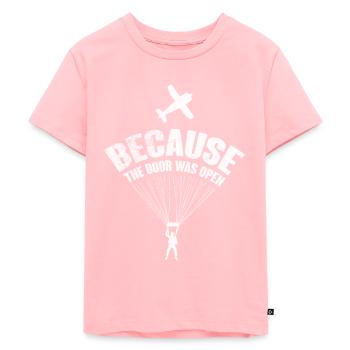 Skydive - Kids Premium Organic T-Shirt - rose - Front - AI Model Kid Female (0cm)