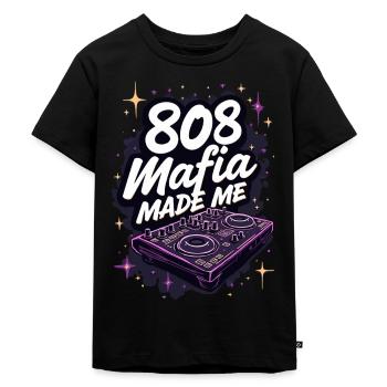 Music Produzent 808 Bass Hip-hop Beatmaker - Kinder Premium Bio T-Shirt - Schwarz - Vorne - Mikhail (115cm)