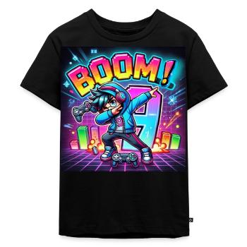 9 ans : Gaming Dab Shirt 9 – Cool Birthday - T-shirt Premium bio Enfant - noir - Devant - Mikhail (115cm)