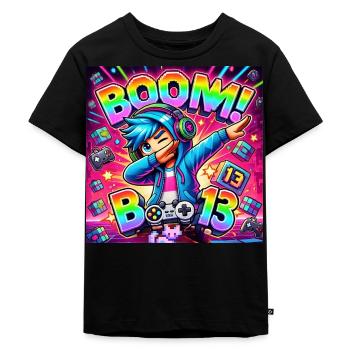 Gaming Dab Geburtstag 13 – Zocker Shirt mit Style - Kinder Premium Bio T-Shirt - Schwarz - Vorne - Mikhail (115cm)