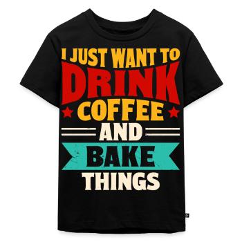 Cuire - T-shirt Premium bio Enfant - noir - Devant - Mikhail (115cm)