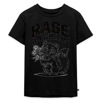 Rage Consumes Me Fox - Kids Premium Organic T-Shirt - black - Front - Mikhail (115cm)