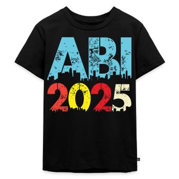 ABI 2025 Abitur Abschluss Lustiges Abiturienten - Kinder Premium Bio T-Shirt - Schwarz - Vorne - Mikhail (115cm)