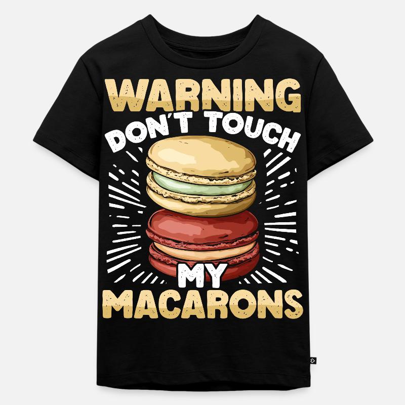 Macaron Baker Pasticcere Macaron Lover - Maglietta ecologica premium per bambini - nero