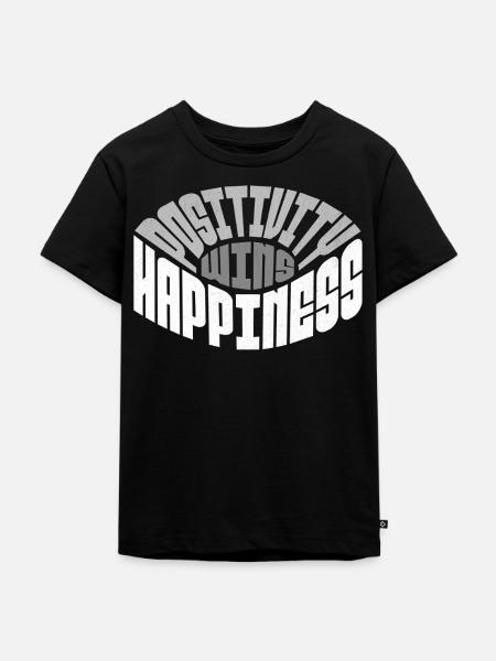 Positivity only - Kinder Premium Bio T-Shirt - Schwarz