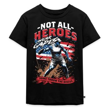 Lancer du disque - T-shirt Premium bio Enfant - noir - Devant - Mikhail (115cm)