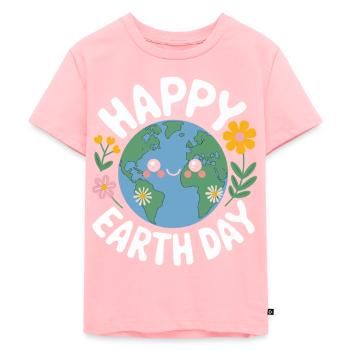 Jour de la Terre - T-shirt Premium bio Enfant - rose - Devant - AI Model Kid Female (0cm)