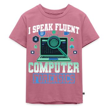 Digital Forensics - Kids Premium Organic T-Shirt - mauve - Front - Hailey (125cm)