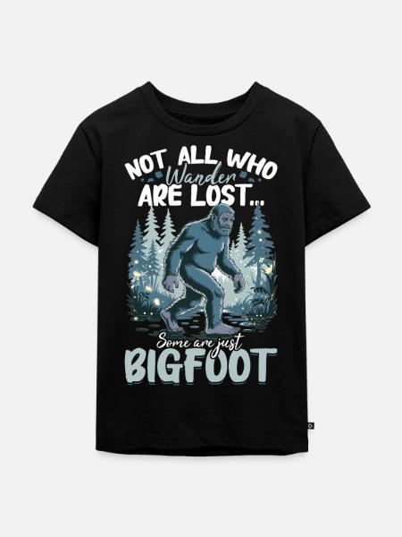 Bigfoot Sasquatch - Kinder Premium Bio T-Shirt - Schwarz