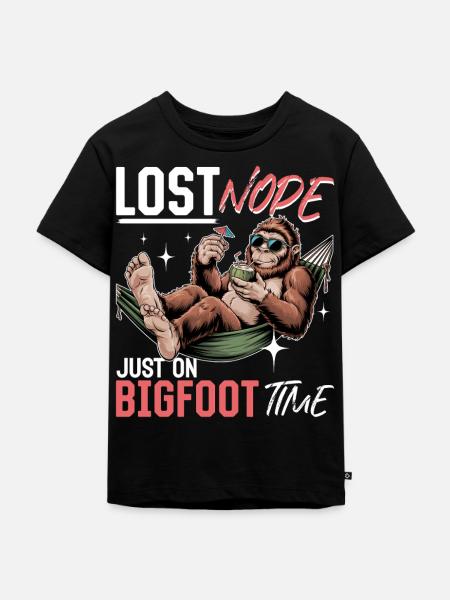 Bigfoot Sasquatch - Kinder Premium Bio T-Shirt - Schwarz