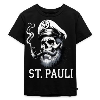 St.Pauli Kiez Hamburg Totenkopf Sankt Pauli - T-shirt Premium bio Enfant - noir - Devant - Mikhail (115cm)