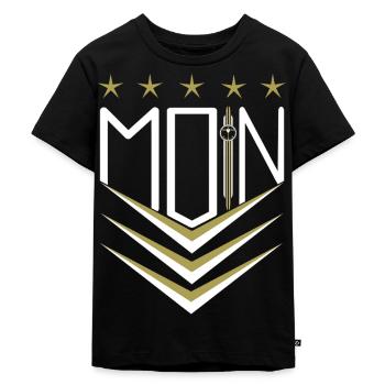 Moin pour les Allemands du Nord + vacances Mer du Nord Mer Baltique - T-shirt Premium bio Enfant - noir - Devant - Mikhail (115cm)