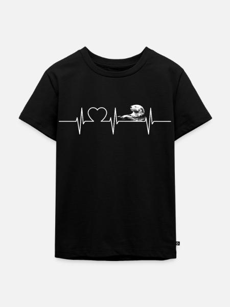 Seeotter - Kinder Premium Bio T-Shirt - Schwarz