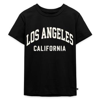 Los Angeles, Californie – Style universitaire - T-shirt Premium bio Enfant - noir - Devant - Mikhail (115cm)
