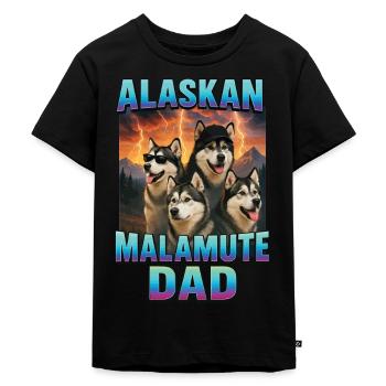 Alaskan Malamute - Kinder Premium Bio T-Shirt - Schwarz - Vorne - Mikhail (115cm)