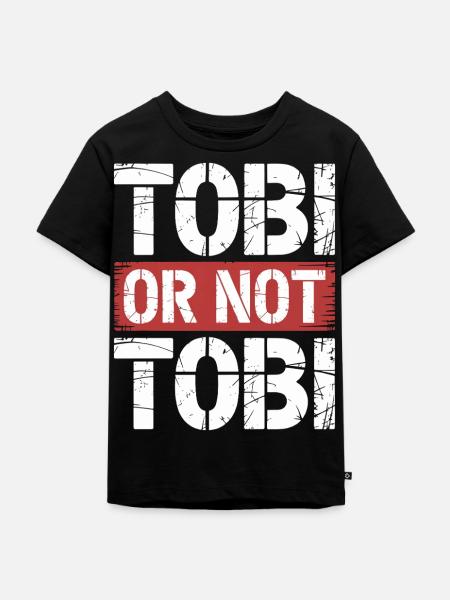 Tobi oder nicht Tobi - Kinder Premium Bio T-Shirt - Schwarz