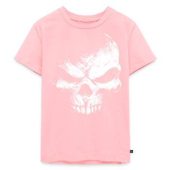 Evil Skull – Dark Grinning Beast - Kinder Premium Bio T-Shirt - Rosa - Vorne - AI Model Kid Female (0cm)
