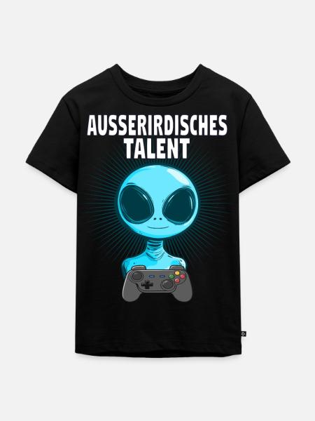 Talent zocken - Kinder Premium Bio T-Shirt - Schwarz