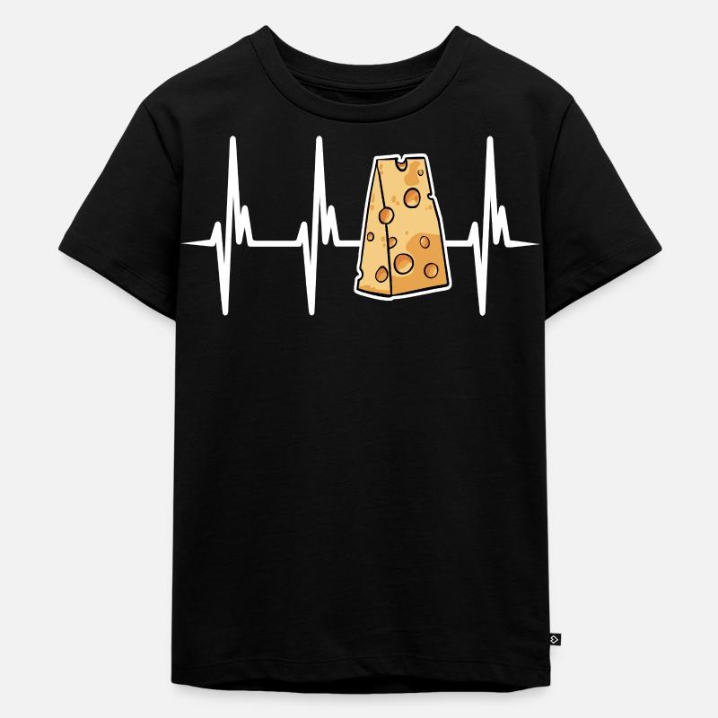 Ich liebe Schweizer Käse - Kinder Premium Bio T-Shirt - Schwarz