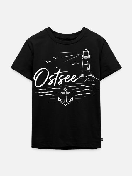 Ostsee - Kinder Premium Bio T-Shirt - Schwarz