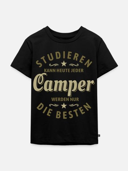 Studieren kann jeder | Camper Spruch - Kinder Premium Bio T-Shirt - Schwarz