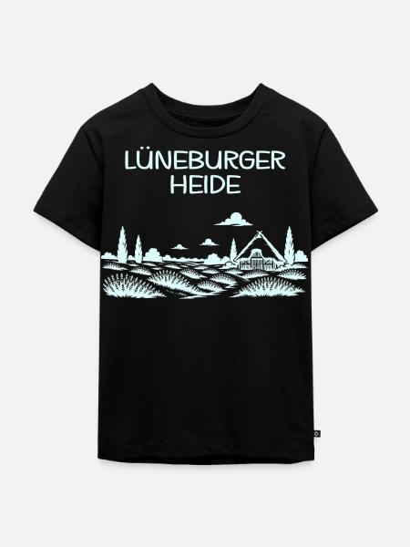 Lüneburger Heide - Kinder Premium Bio T-Shirt - Schwarz