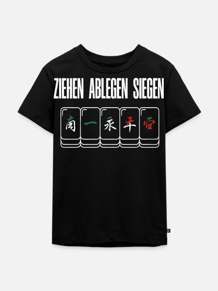 Ziehen Ablegen Siegen - Kinder Premium Bio T-Shirt - Schwarz