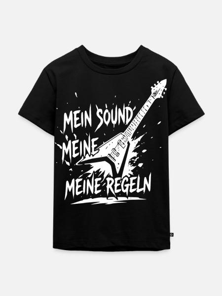 Mein Sound Meine Regeln - Kinder Premium Bio T-Shirt - Schwarz