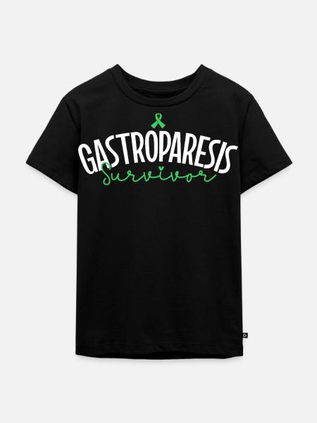 Gastroparese Überlebende - Stolz zeigen - Kinder Premium Bio T-Shirt - Schwarz