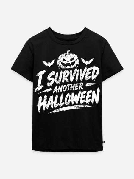 I Survived Another Halloween - Kinder Premium Bio T-Shirt - Schwarz