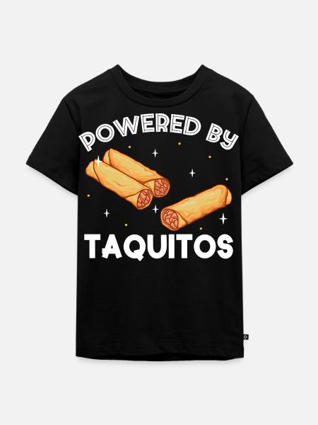 Powered by Taquitos - Kinder Premium Bio T-Shirt - Schwarz
