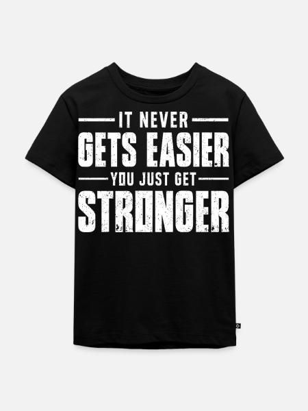 You Just Stronger - Kinder Premium Bio T-Shirt - Schwarz