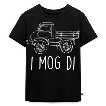 Unimog Laster I Mog Di Truck Truck - Kinder Premium Bio T-Shirt - Schwarz - Vorne - Mikhail (115cm)