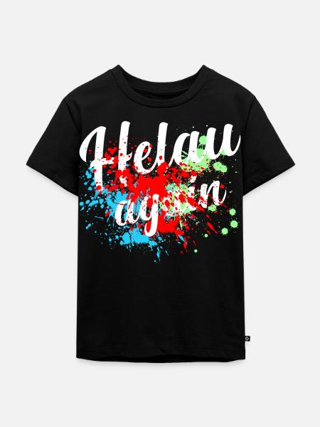 Helau Fasching, Fastnacht - Kinder Premium Bio T-Shirt - Schwarz