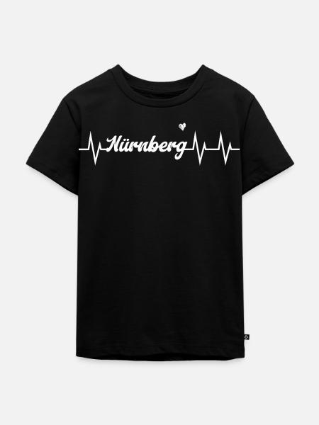 Heartbeat Nürnberg - Kinder Premium Bio T-Shirt - Schwarz