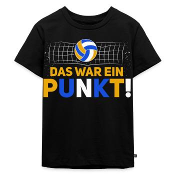 Das war ein Punkt! - Volleyballer Beach Volleyball - Kinder Premium Bio T-Shirt - Schwarz - Vorne - Mikhail (115cm)