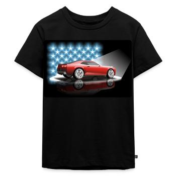 Camaro 2011 bis 2016 - Kinder Premium Bio T-Shirt - Schwarz - Vorne - Mikhail (115cm)