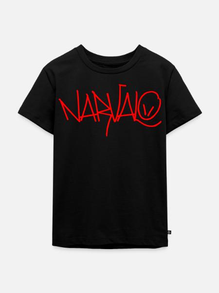 Narvalo rot - Kinder Premium Bio T-Shirt - Schwarz