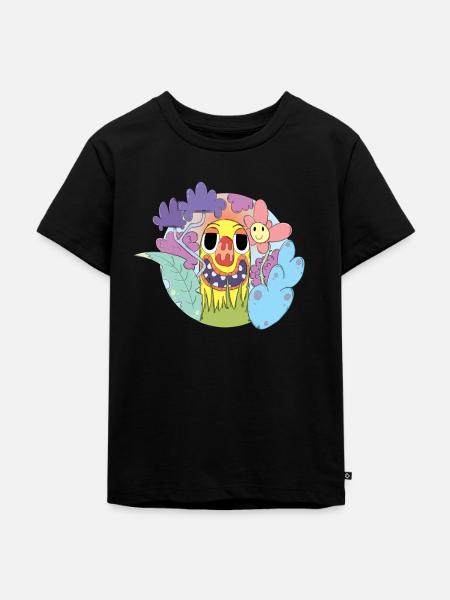 Seltsame Welt - Kinder Premium Bio T-Shirt - Schwarz