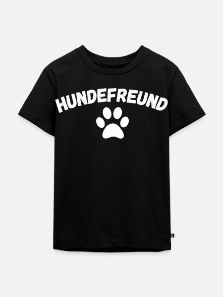 Hund Hundefreund - Kinder Premium Bio T-Shirt - Schwarz