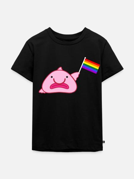 Regenbogenfahne - Kinder Premium Bio T-Shirt - Schwarz